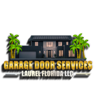 a technician performing garage door repair in Laurel, Florida, showcasing professional garage door services with tools in use, enhancing the functionality and safety of residential garage doors.