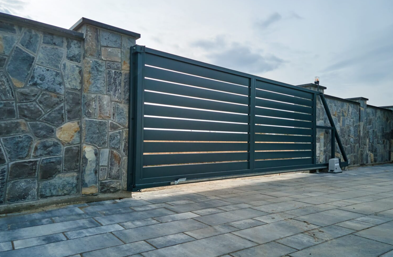 a photo of residential gates for house.