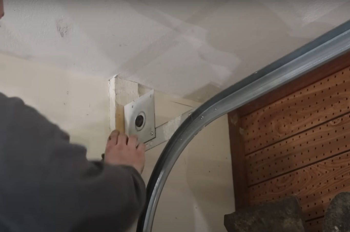 Experts garage door track repair service.